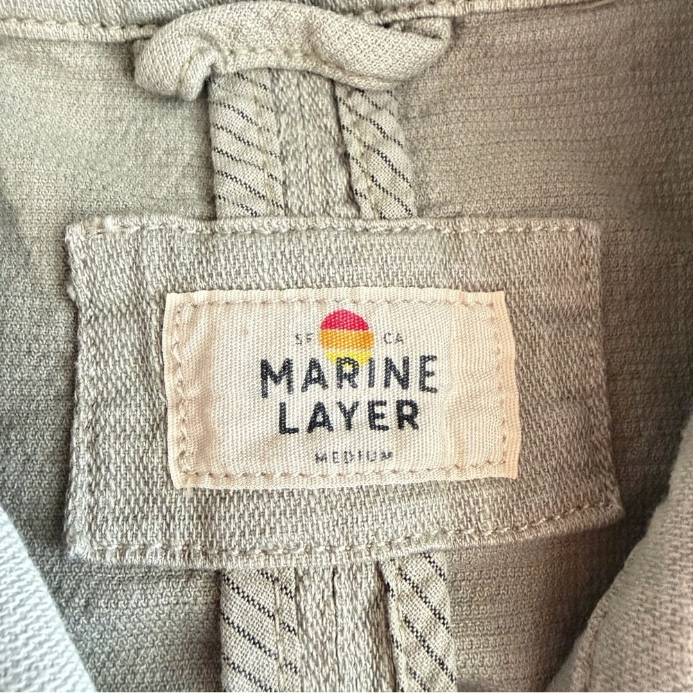Marine Layer Shadow Kaisa Longline Coat Size Medium 23598 - Picture 9 of 15